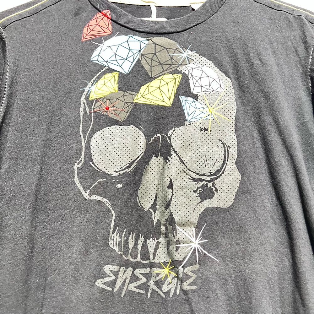 Energie Gray Skull Graphic Tee t:Box P: